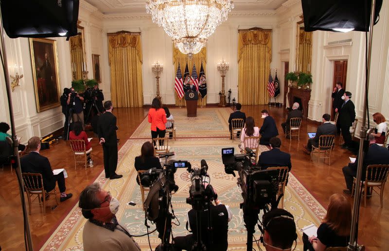 U.S. President Joe Biden holds news conference at the White House in Washington