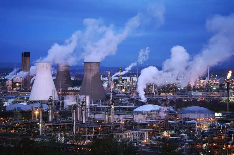 Grangemouth petrochemical plant in Grangemouth where refinery operations could cease  by 2025