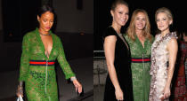 <p>We never expected to name Rihanna and Julia Roberts in the same sentence let alone find them in twinning looks. Yes, back in October 2016 the actress wore Gucci’s most talked about dress for the InStyle Awards. Then in a surprising turn of events, Rihanna followed suit and stepped out in the very same dress a couple of months later. The sheer lace dress was first debuted on the SS16 runway and has since become a cult item thanks to the A-list clientele. <em>[Photo: Getty]</em> </p>