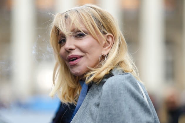 Courtney Love is taking on the world — at least it seems that way — in a recent interview full of smack talk. - Credit: Edward Berthelot/Getty Images