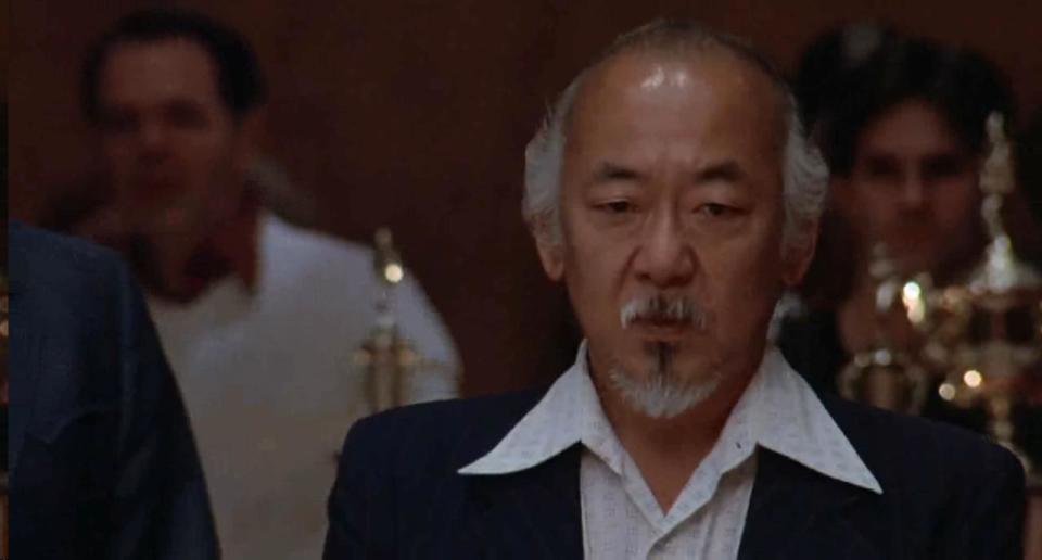 Pat Morita in <em>The Karate Kid.</em> (Photo: Columbia Pictures)