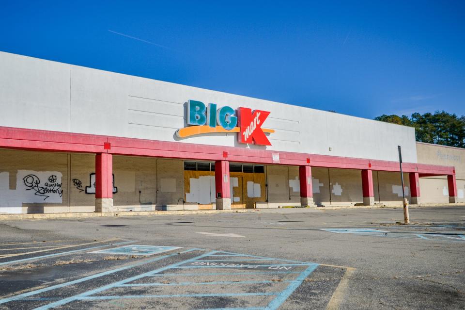 The vacant Kmart store and strip mall at 1001 Patton Ave. could be replaced by a new Ingles store and retail space.