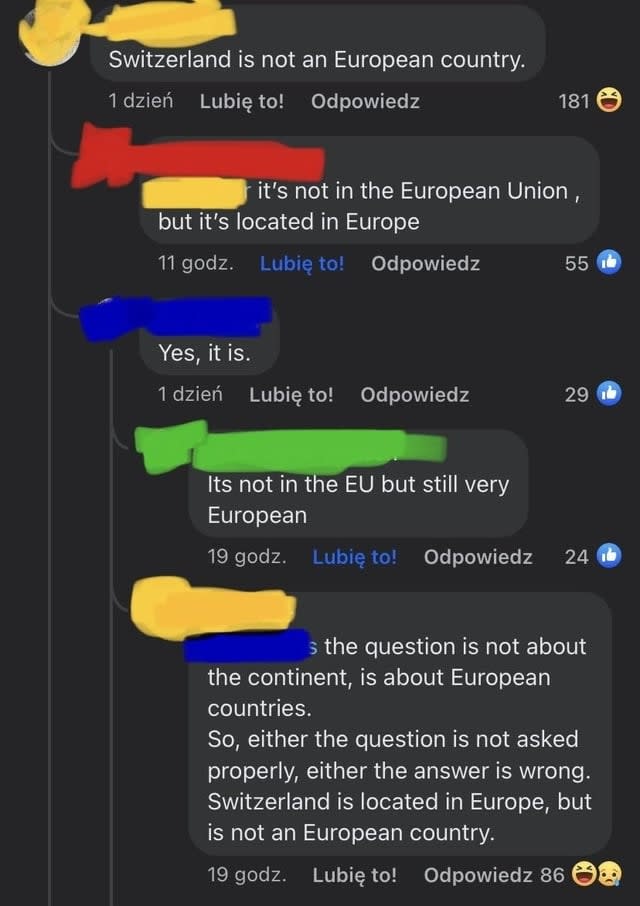 "It's not in the EU but still very European"