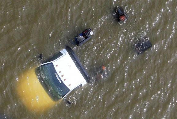 Aerial views of Isaac's destruction