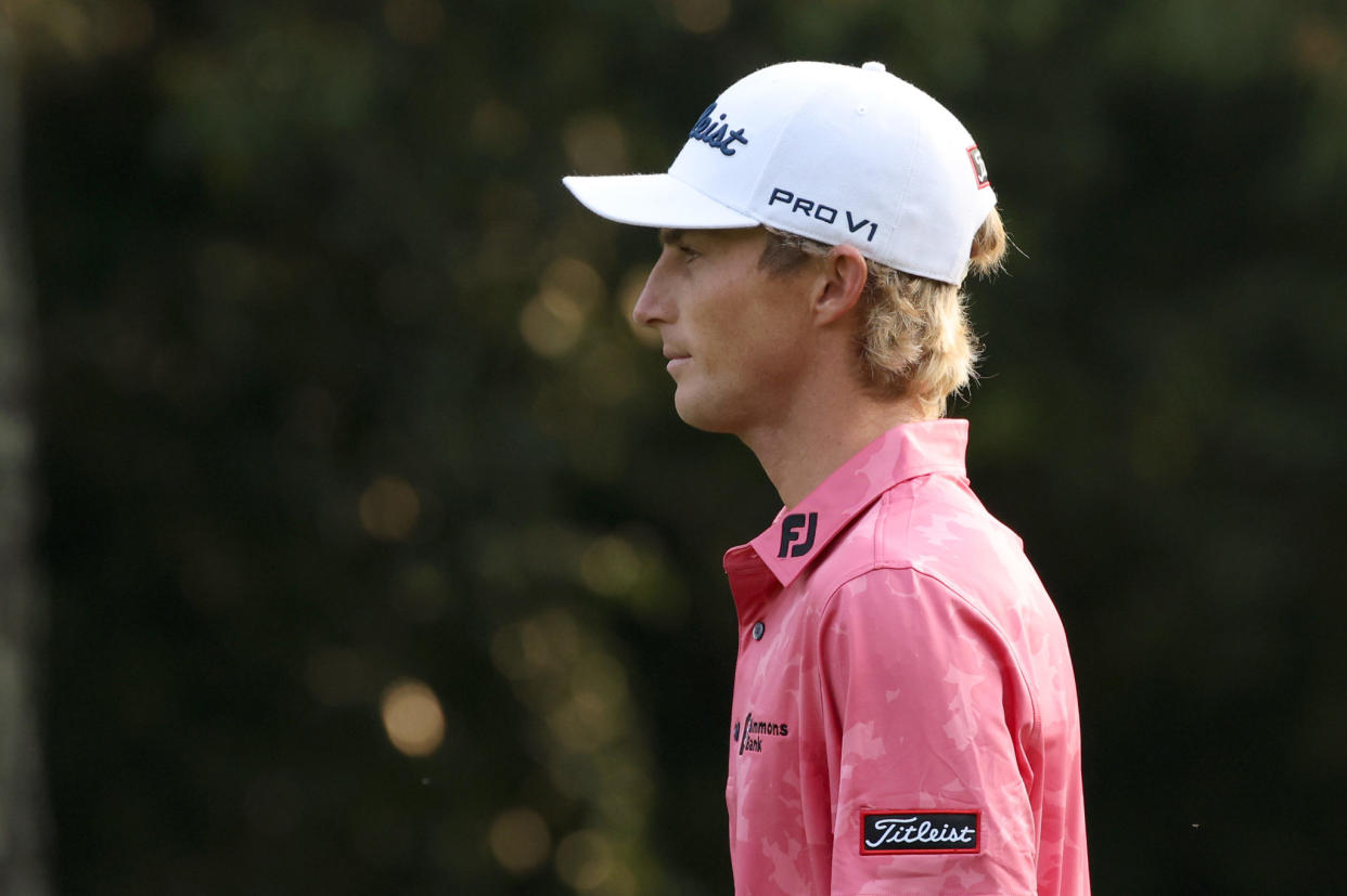 Will Zalatoris walks around the Masters.