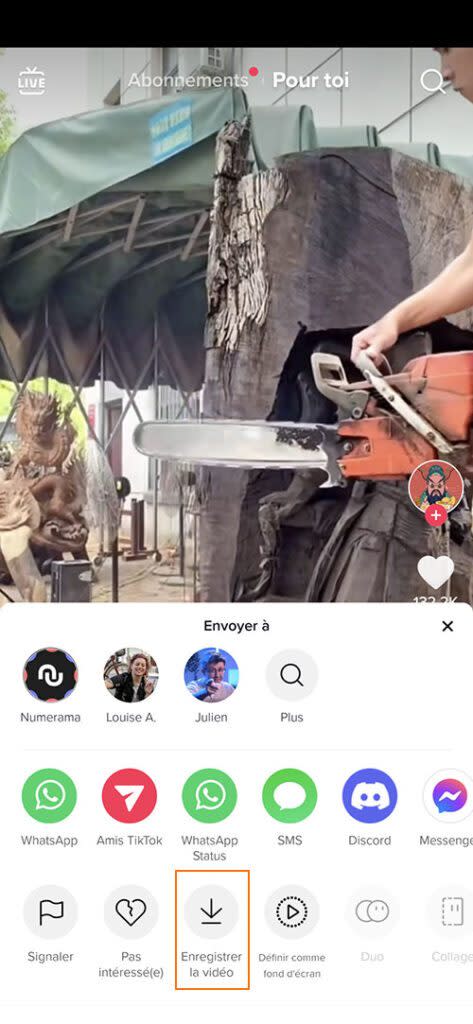 TikTok Enregistrer vidéo