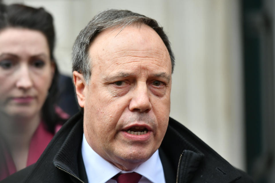 <em>Nigel Dodds said the DUP would rather cancel Brexit than agree to Theresa May’s deal (Picture: PA)</em>