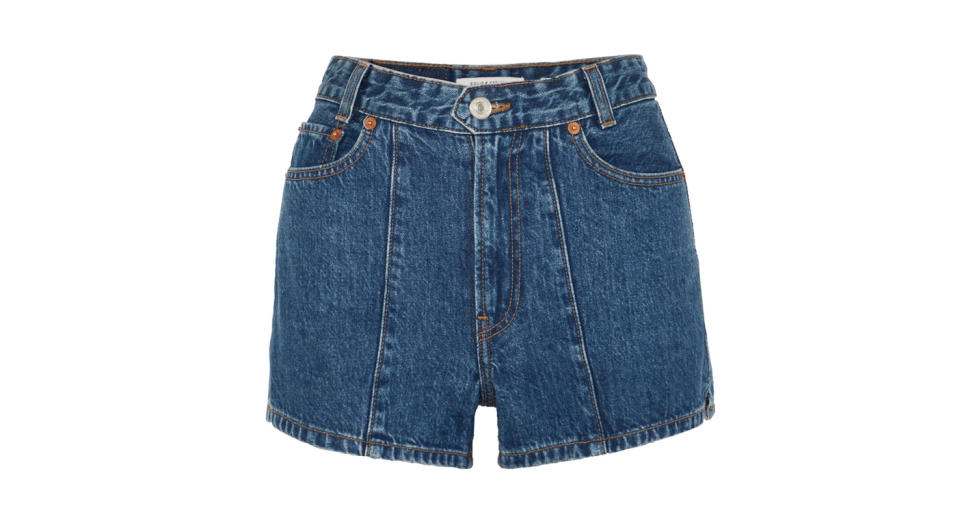 <p>Denim shorts are having a real moment this summer and we adore this high-waisted pair from SOLID & STRIPED.<br><a rel="nofollow noopener" href="https://www.net-a-porter.com/gb/en/product/1078635/solid___striped/--re-done-the-venice-denim-shorts" target="_blank" data-ylk="slk:Buy here.;elm:context_link;itc:0;sec:content-canvas" class="link ">Buy here.</a> </p>