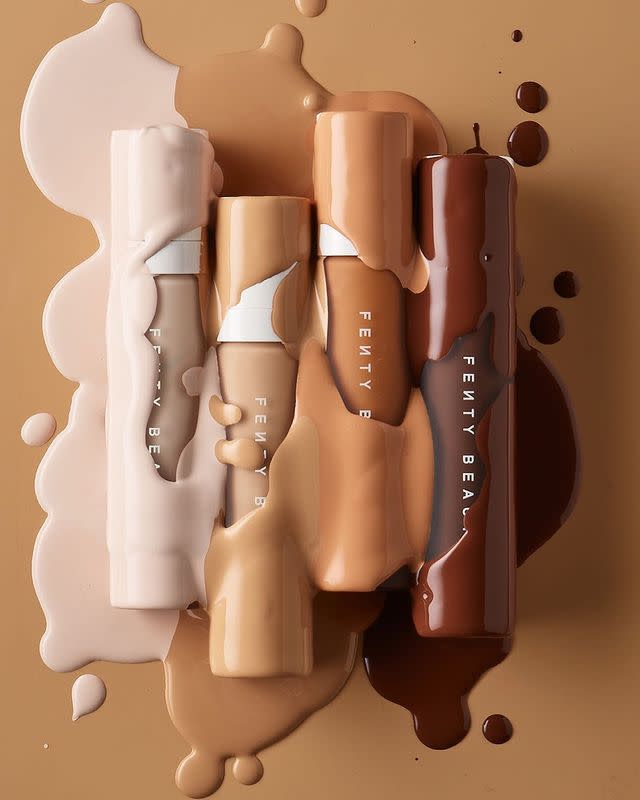 <p>At this point, Rihanna's line doesn't need any introduction. Launched in 2017, Fenty Beauty changed the entire industry standard with their line of 50 foundation shades.</p><p>If, like us, you can't get enough of the brand, just know that after conquering cosmetics, RiRi is venturing into skincare next...</p><p><a class="link " href="https://www.boots.com/fenty-beauty" rel="nofollow noopener" target="_blank" data-ylk="slk:Shop Fenty Beauty;elm:context_link;itc:0;sec:content-canvas">Shop Fenty Beauty</a></p><p><a href="https://www.instagram.com/p/CAx3J1lBpZ6/" rel="nofollow noopener" target="_blank" data-ylk="slk:See the original post on Instagram;elm:context_link;itc:0;sec:content-canvas" class="link ">See the original post on Instagram</a></p>