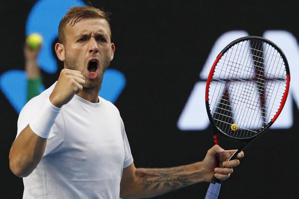 Failed test: Dan Evans: Kin Cheung/AP