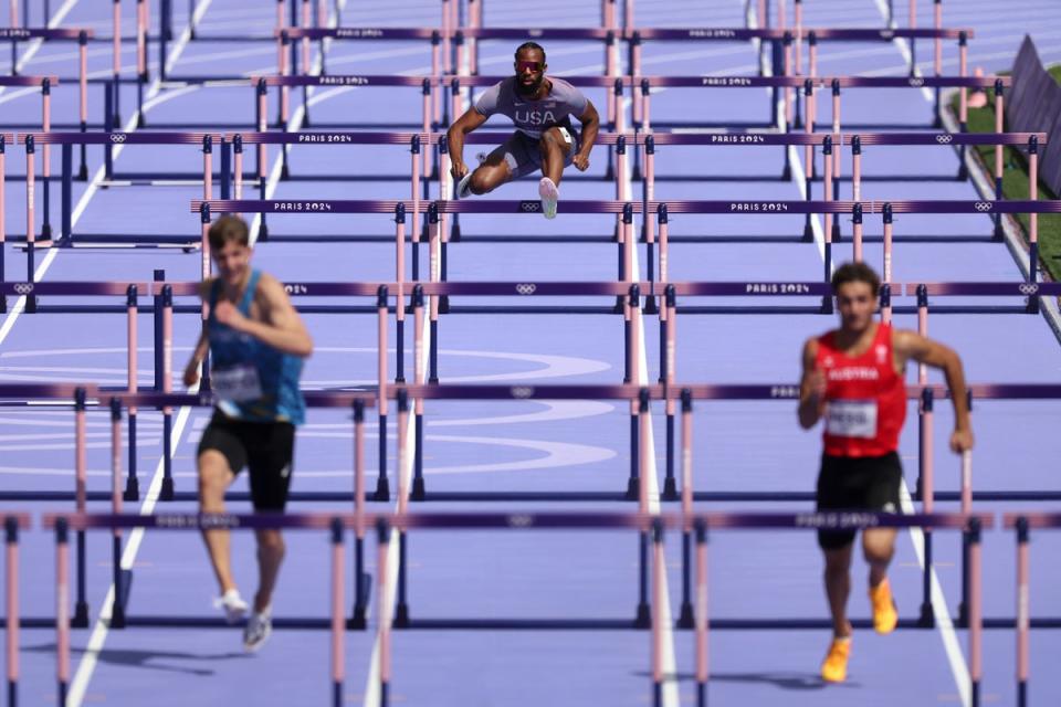 USA star Freddie Crittenden finishes way behind 110m hurdles rivals on