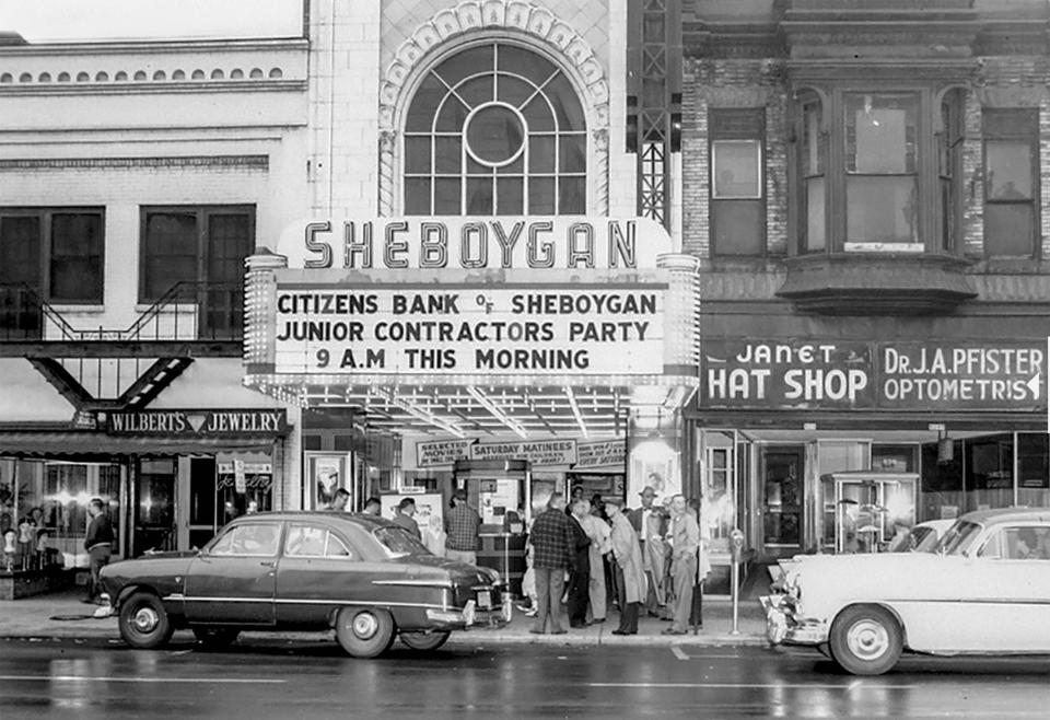 The Sheboygan Theater as it appeared in the 1950s in Sheboygan, Wis.