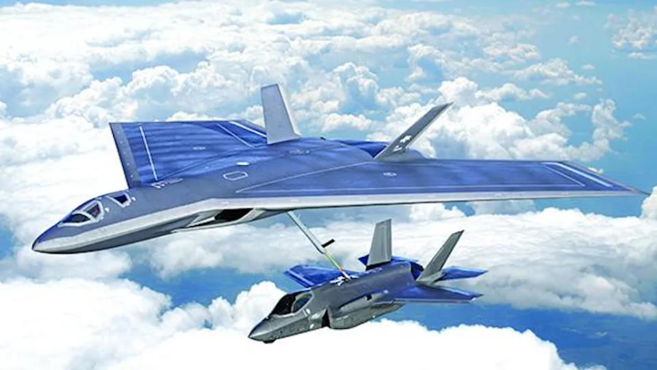 A notional tanker concept with low-observable characteristics. (Lockheed Martin Skunk Works)