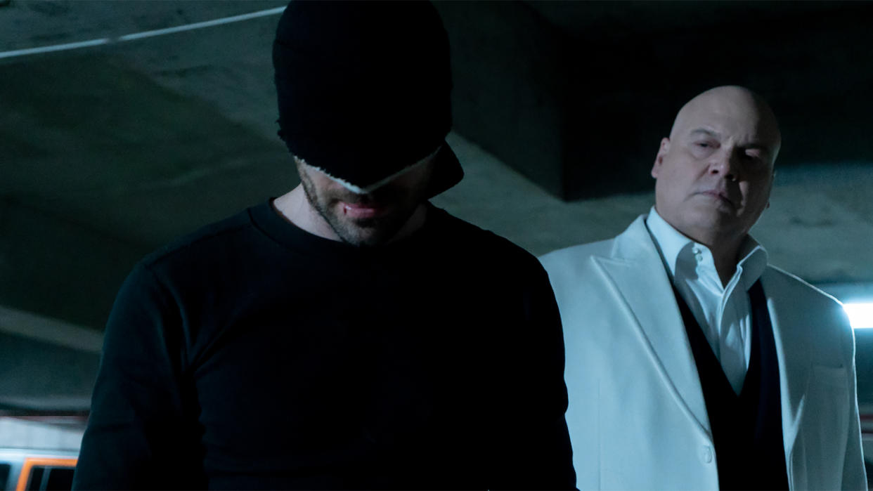  Matt Murdock and Wilson Fisk in Netflix's Daredevil. 