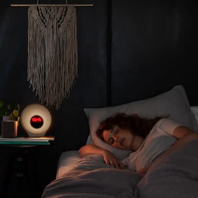 TikTok users have been loving this sunrise alarm clock. It gradually increases in brightness to gently wake you up.