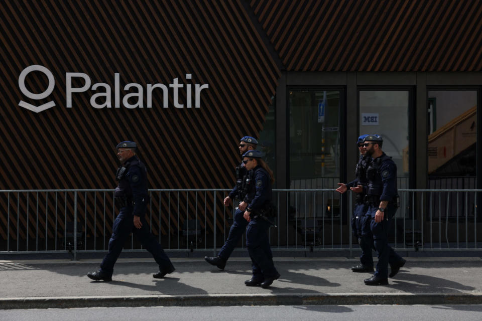 Palantir wurde 2003 gegründet und ist an der Börse mittlerweile 20 Milliarden Euro wert. - Copyright: Bloomberg / Getty Images