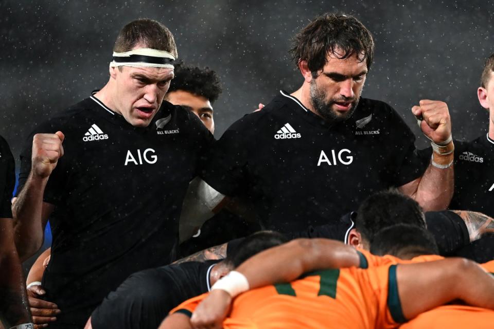 Brodie Retallick (left) replaces long-time second row partner Sam Whitelock (Getty Images)