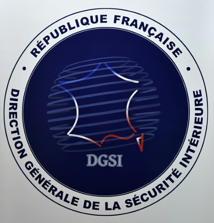 Le logo de la DGSI en novembre 2018 à Levallois-Perret - STEPHANE DE SAKUTIN © 2019 AFP