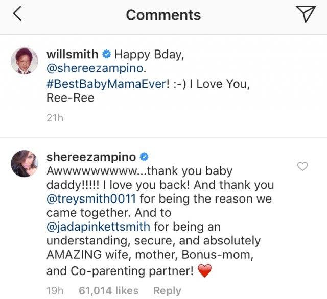 Zampino also gave a shout out to Smith's wife, Jada Pinkett Smith, for being 'understanding' and 'secure.'