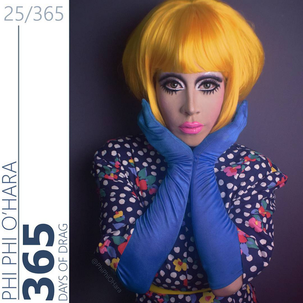 Drag queen creates incredible transformations for 365 day photo challenge