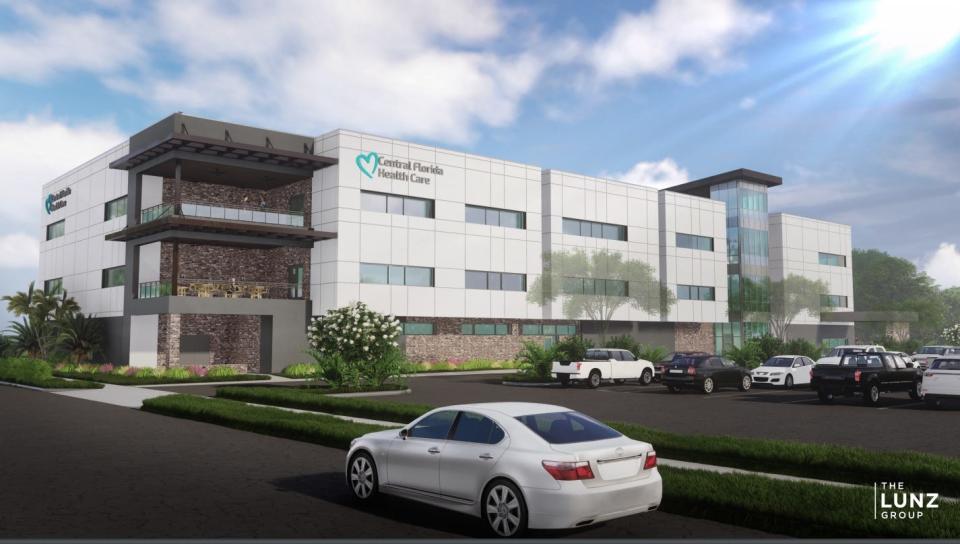 A rendering of a new facility planned by Central Florida Health Care in Winter Haven. The nonprofit, which provides medical care for low-income or underinsured patients, aims to build new facilities in Lakeland and Winter Haven.