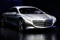 FRANKFURT AM MAIN, GERMANY - SEPTEMBER 13: Mercedes Benz presents the new concept car F-125 during the press days at the IAA Frankfurt Auto Show on September 13, 2011 in Frankfurt am Main, Germany. The IAA will be open to the public from September 17 through September 25. on September 13, 2011 in Frankfurt am Main, Germany. (Photo by Thorsten Wagner/Getty Images)