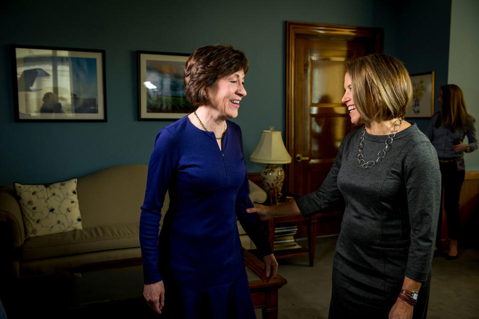 Behind the scenes of Katie Couric’s interview with Sen. Susan Collins