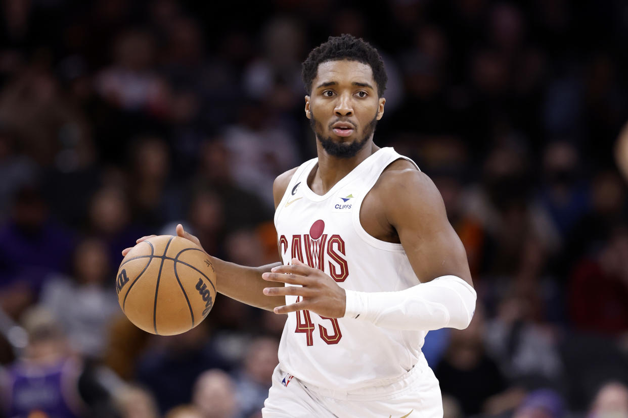 Donovan Mitchell #45 of the Cleveland Cavaliers is a fantasy star