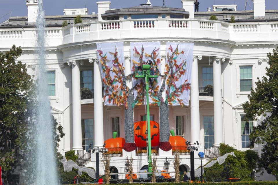 Question: Which administration was the first to decorate the White House for Halloween?