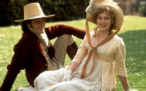 Greg Wise and Kate Winslet in Ang Lee's Sense and Sensibility - Credit: Rex