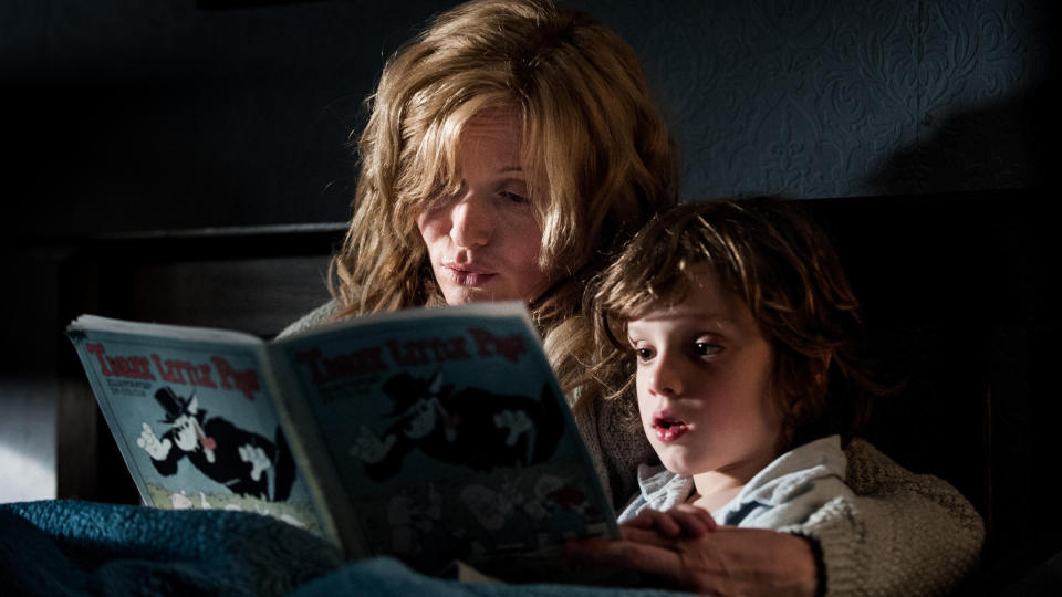 Essie Davis and Noah Wiseman in 'The Babadook'. (Credit: Icon Distribution)