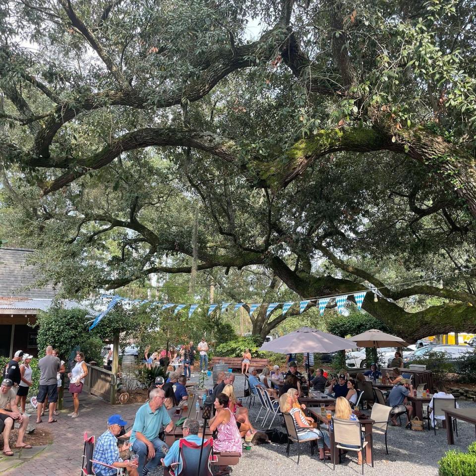 Outer Dunes Brewing Company has a live-oak shaded beer garden at 7976 Market St., Wilmington, N.C.