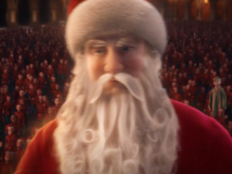 santa in the polar express