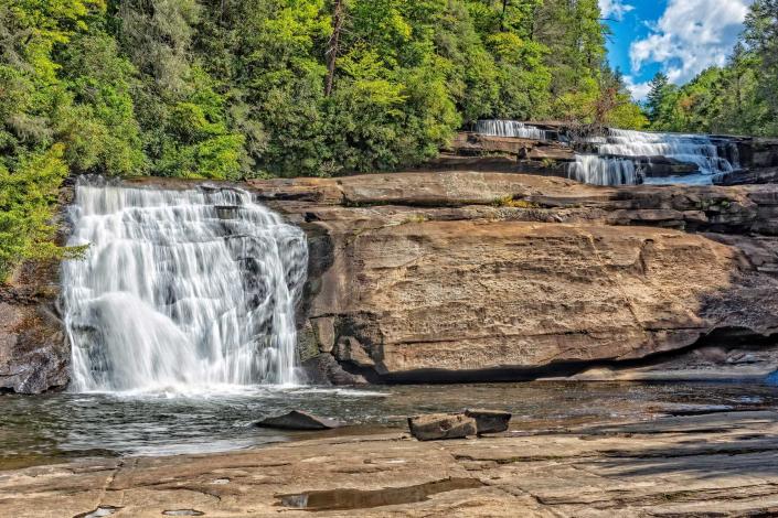 Triple Falls In DuPont State Park NC