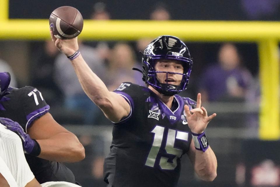 TCU quarterback Max Duggan should win the Heisman by my estimation. His Horned Frogs will win the Fiesta Bowl.