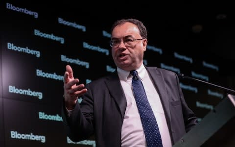 FCA chief executive Andrew Bailey - Credit: Simon Dawson/Bloomberg