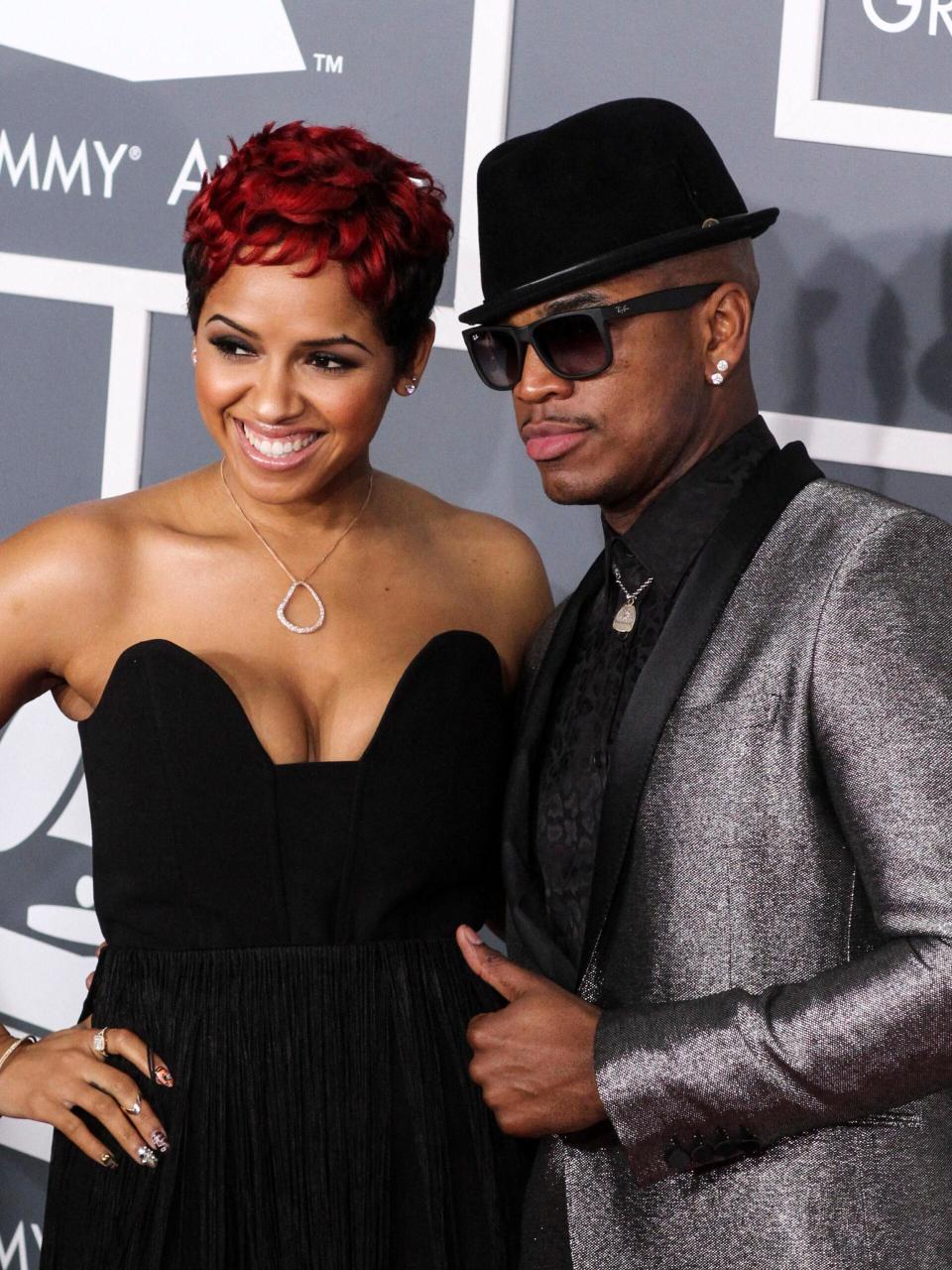 Monyetta Shaw and Ne-Yo attend the 55th Annual GRAMMY Awards