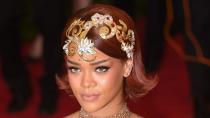 <p> Rihanna is something of a hair chameleon, changing her style more often than we can keep up with. This 60s-inspired inverted teacup bob from 2015 has to be one of our favourites though, complete with the most intricate hairband we have ever seen. </p>