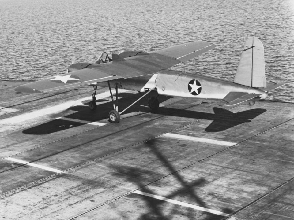 Naval Aircraft Factory TDN-1 drone aircraft carrier USS Sable