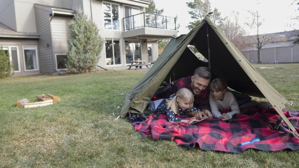 Labor Day Backyard Camping