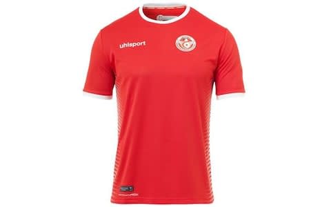 Tunisia 2018 World Cup away kit - Credit: Uhlsport