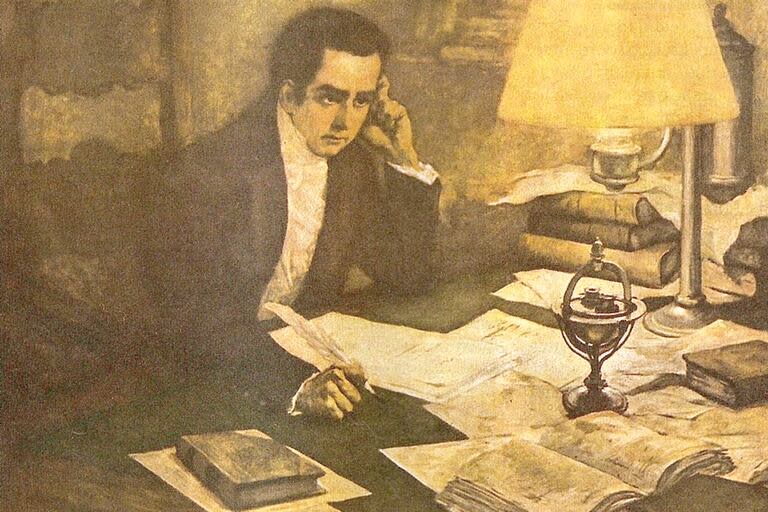 Mariano Moreno, uno de los principales impulsores de la Revolución de Mayo, fundó el primer diario del país, en cuyo honor se celebra el Día Nacional del Periodista 