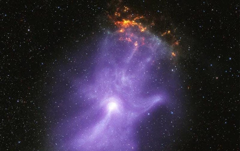 The pulsar wind nebula MSH 15-52, about 16,000 light-years from Earth.