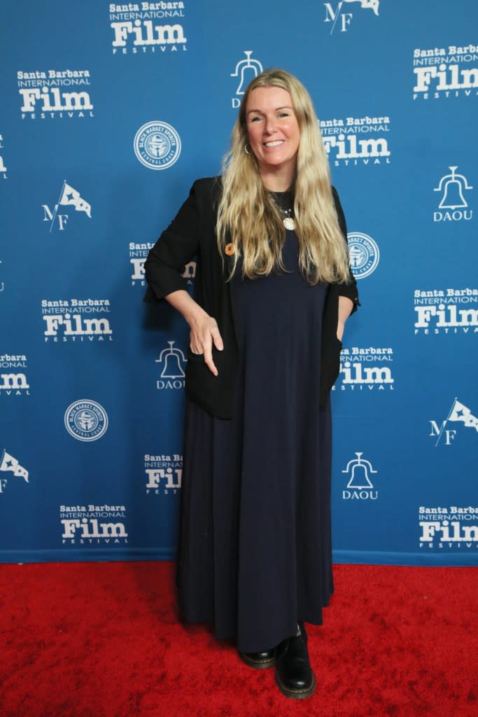 Rebecca Coley attends the 39th Annual Santa Barbara International Film Festival at The Arlington Theatre on February 08, 2024 in Santa Barbara, California.