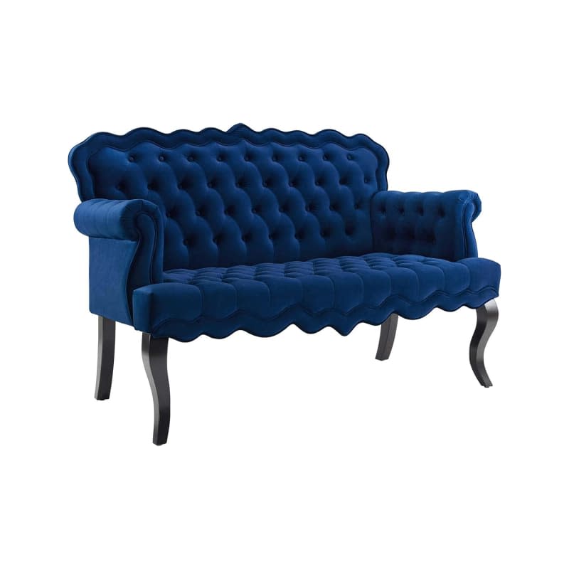 Modway Viola Tufted Velvet Chesterfield Style Settee