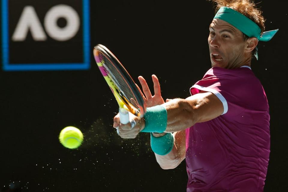 Rafael Nadal eased into the second round in Melbourne (Hamish Blair/AP) (AP)