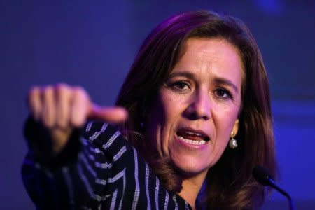 Margarita Zavala, lawyer and member of National Action Party (PAN), speaks during Forbes Forum 2017 in Mexico City, Mexico, September 18, 2017. REUTERS/Edgard Garrido