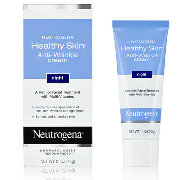 $11, <a href="http://www.walmart.com/ip/Neutrogena-Cream-Healthy-Skin-Anti-Wrinkle-1.4-oz/887637" target="_blank">walmart.com</a>