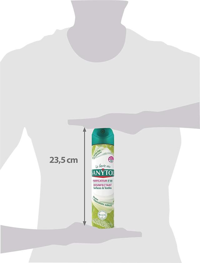 Desinfectante Aerosol Multiusos 2 en 1 Sanytol Menta 400 ml