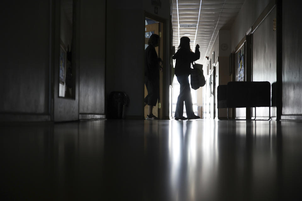 Ukrainian refugee children walk in the corridor at the Lauder Morasha Jewish school in Warsaw, Poland, Thursday, July 28, 2022. A special summer camp run by Jewish organizations has brought Jewish volunteers from the former Soviet Union to Warsaw to help Ukrainian children. The camp, which ran for most of July and ended Friday, was organized to bring some joy to traumatized children, help prepare them for the school year ahead in Polish schools and give their mothers some time to themselves. (AP Photo/Michal Dyjuk)